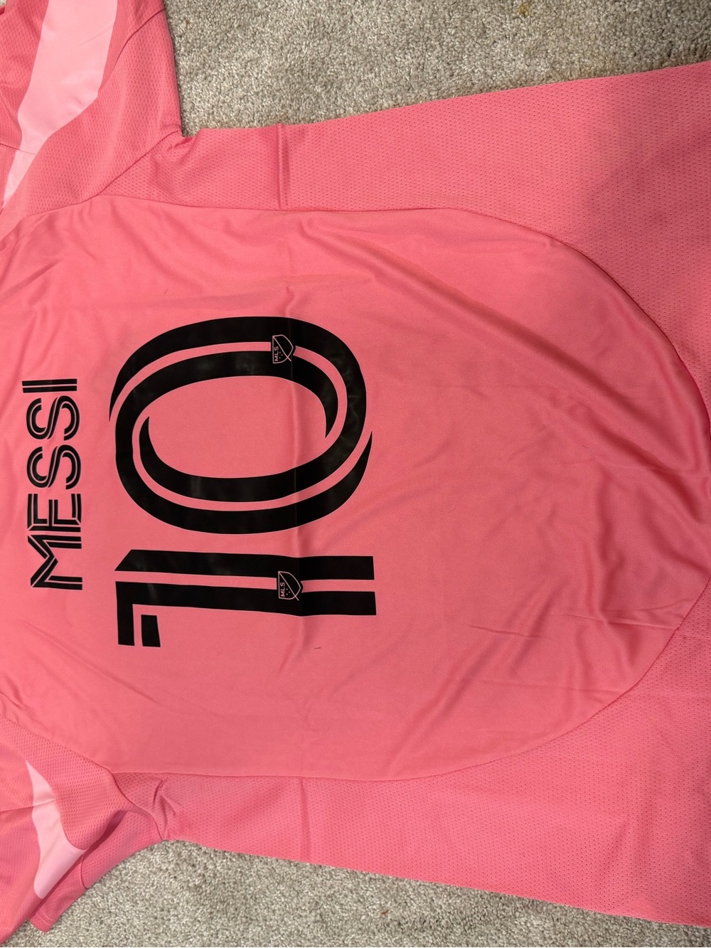 Adidas mens Miami pink inter Miami jersey home #10 Lionel messi slim fit kit